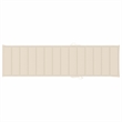 vidaXL Solid Teak Wood Sun Lounger in Cream