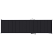 vidaXL Teak Wood Sun Lounger in Black Cushion