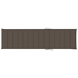 vidaXL Height-Adjustable Teak Wood Sun Lounger in Taupe
