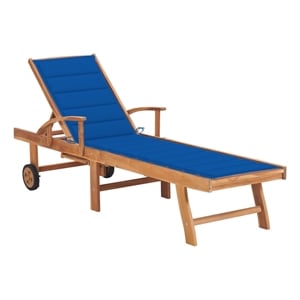 vidaXL Sun Lounger in Royal Blue