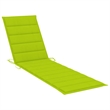 vidaXL Teak Wood Sun Lounger in Green