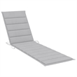 vidaXL Teak Wood Sun Lounger in Gray