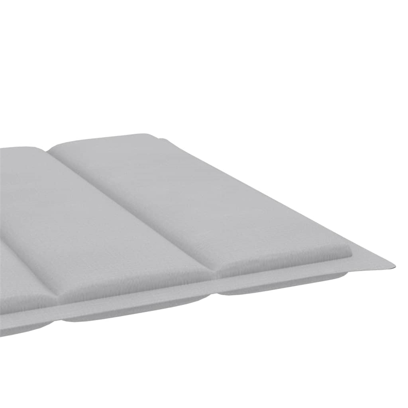 vidaXL Teak Wood Sun Lounger in Gray