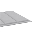 vidaXL Teak Wood Sun Lounger in Gray