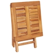 vidaXL Teak Wood Sun Lounger in Cream