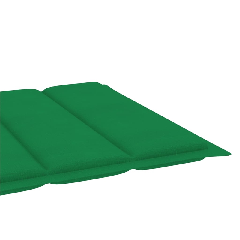 vidaXL Teak Wood Sun Lounger in Green