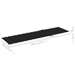 vidaXL Teak Wood Sun Lounger in Black