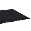 vidaXL Teak Wood Sun Lounger in Black