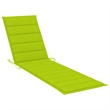vidaXL Teak Wood Sun Lounger in Green