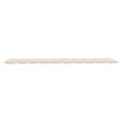 vidaXL Teak Wood Sun Lounger in Cream