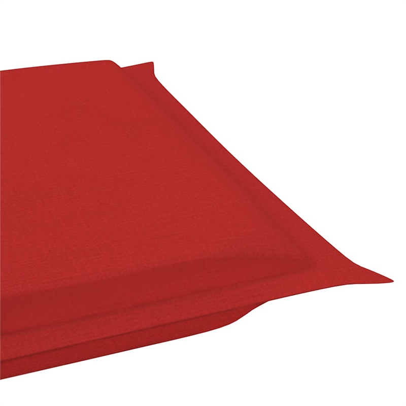 vidaXL Sun Lounger in Red