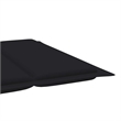 vidaXL Teak Wood Sun Lounger in Black
