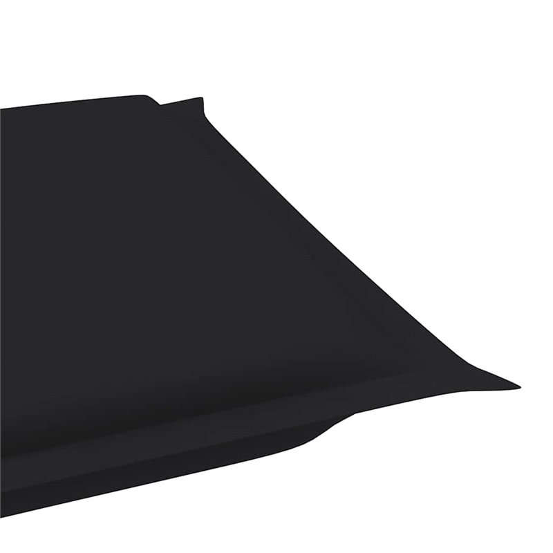 vidaXL Teak Wood Sun Lounger in Black
