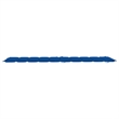 vidaXL Teak Wood Sun Lounger in Royal Blue