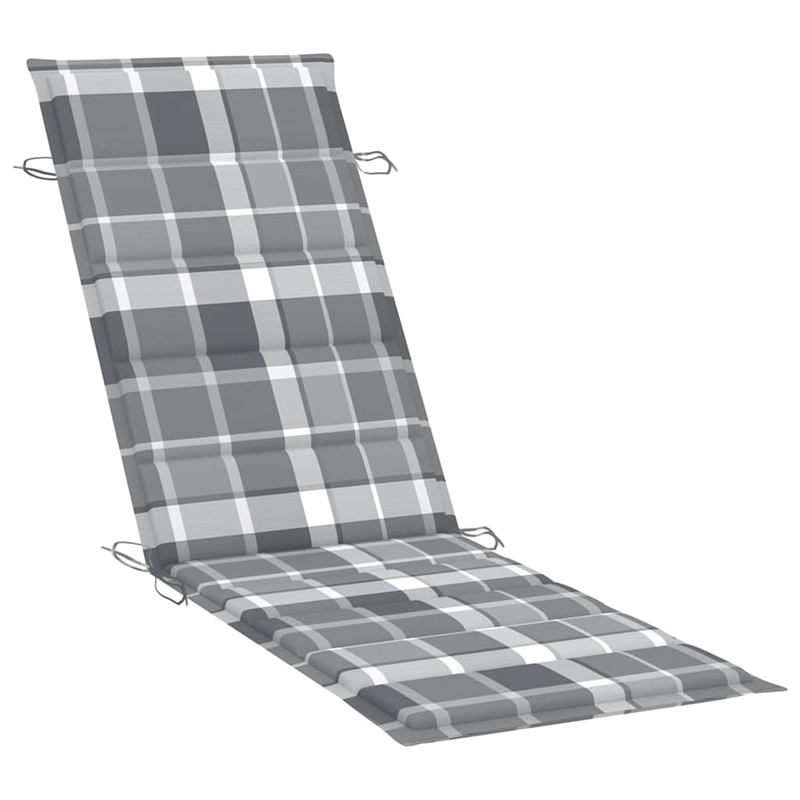 vidaXL Teak Wood Sun Lounger in Brown