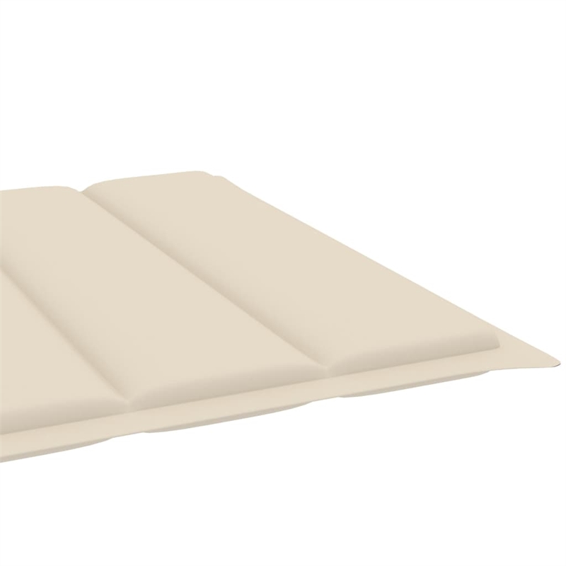 vidaXL Sun Lounger in Cream