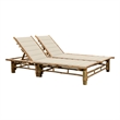vidaXL Sun Lounger in Cream