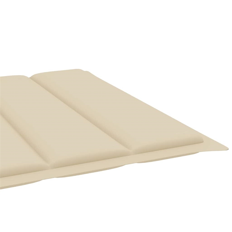 vidaXL Sun Lounger in Beige