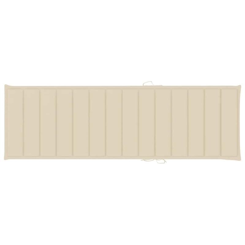 vidaXL Sun Lounger in Beige