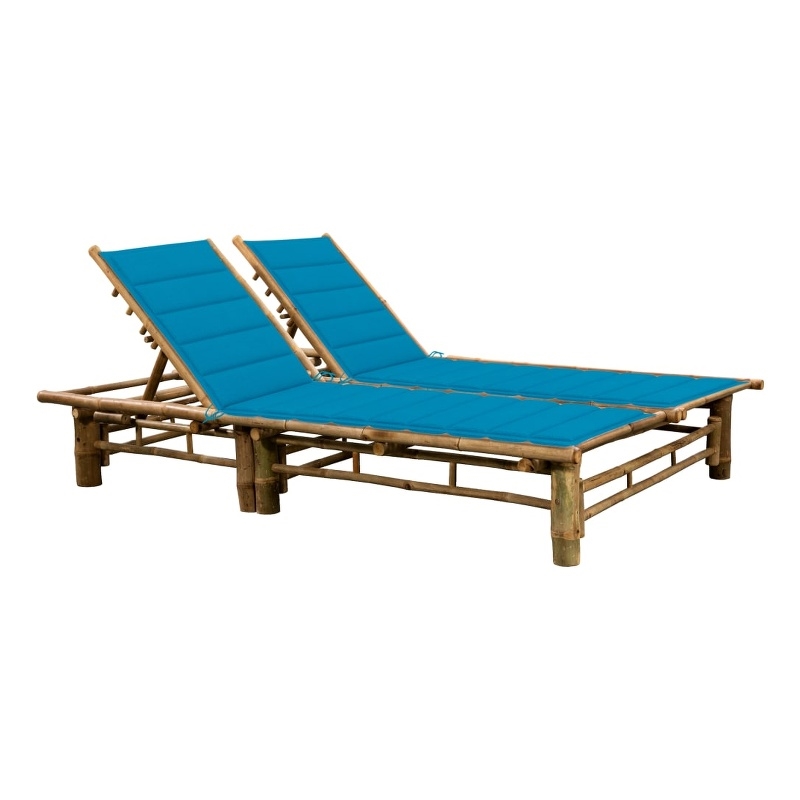 vidaXL Sun Lounger in Blue