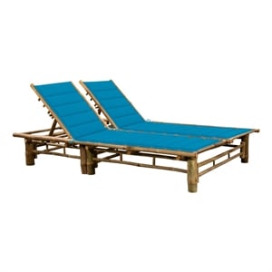 vidaXL Sun Lounger in Blue