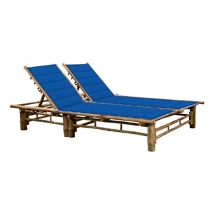 vidaXL Sun Lounger in Royal Blue