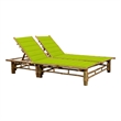 vidaXL Sun Lounger in Green