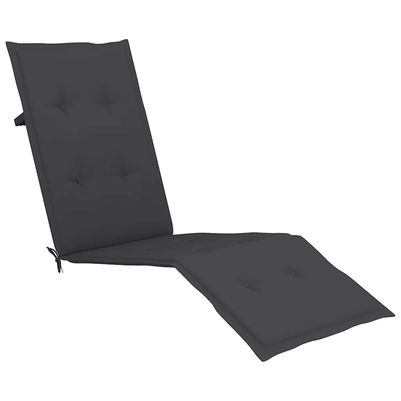vidaXL Solid Acacia wood Standard Foldable Deck Chair in Brown