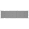 vidaXL Natural Wood Deck Chair  in Gray Cushion