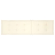 vidaXL Standard Foldable Solid Acacia Wood Deck Chair in Cream
