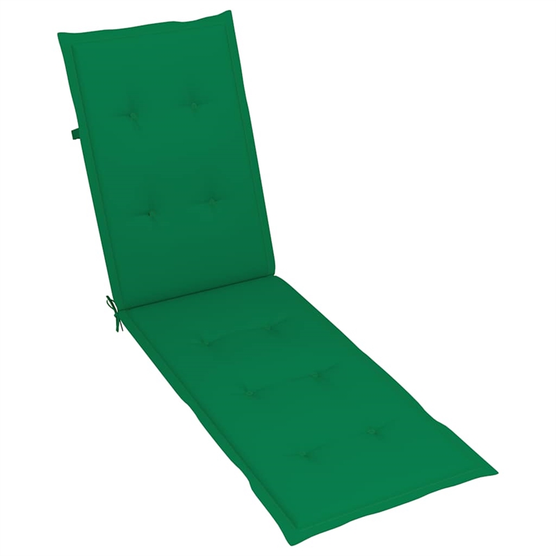 vidaXL Solid Acacia Wood Deck Chair in Brown