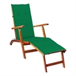 vidaXL Solid Acacia Wood Deck Chair in Brown