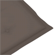 vidaXL Solid Acacia Wood Deck Chair in Taupe