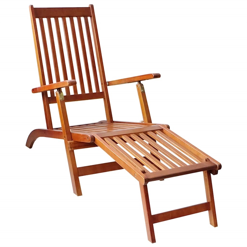 vidaXL Patio Deck Chair in Bright Green Cushion