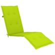 vidaXL Patio Deck Chair in Bright Green Cushion
