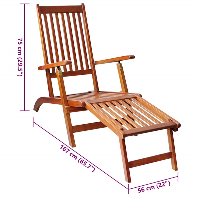 vidaXL Patio Deck Chair in Bright Green Cushion