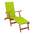 vidaXL Patio Deck Chair in Bright Green Cushion