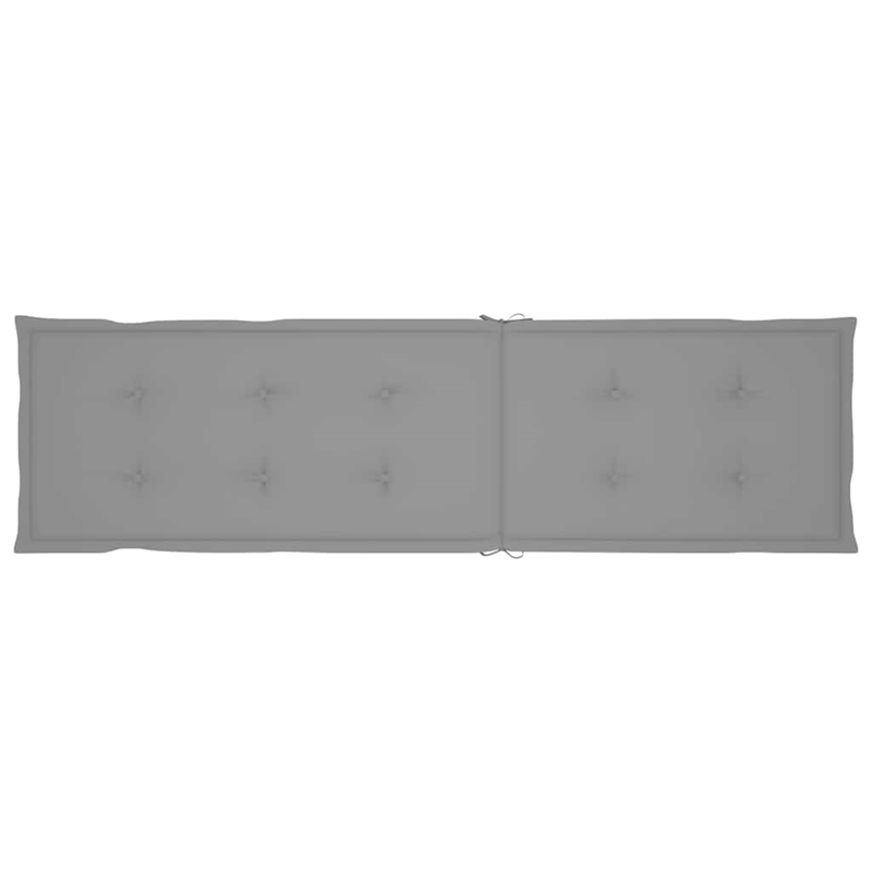 vidaXL Solid Acacia Wood Deck Chair in Gray
