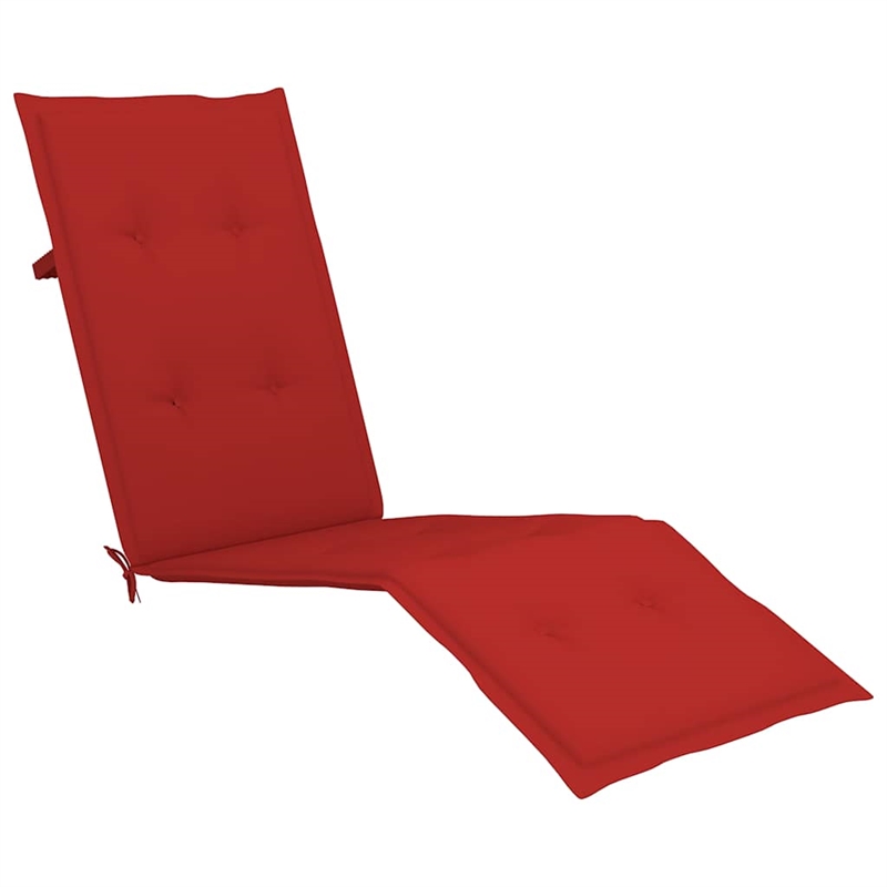 vidaXL Solid Acacia Wood Patio Deck Chair in Gray
