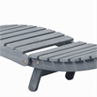 vidaXL Solid Acacia Wood Sun Lounger in Gray
