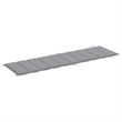 vidaXL Solid Acacia Wood Sun Lounger in Gray