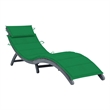 vidaXL Solid Acacia Wood Sun Lounger in Gray