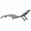 vidaXL Sun Lounger in Gray