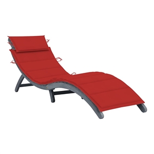 vidaXL Sun Lounger in Gray