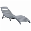 vidaXL Sun Lounger in Gray
