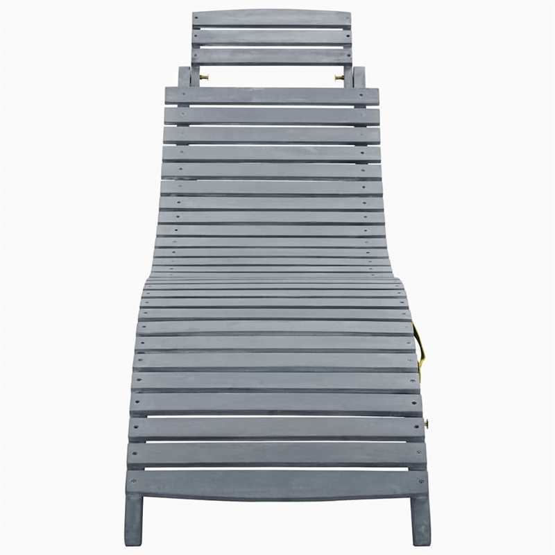 vidaXL Sun Lounger in Gray