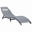 vidaXL Sun Lounger in Gray