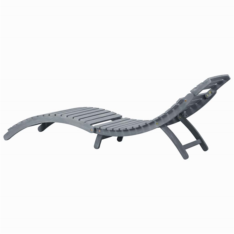 vidaXL Sun Lounger in Gray