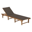 vidaXL Sun Lounger in Taupe