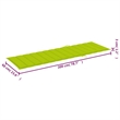 vidaXL Solid Acacia Wood Sun Lounger in Green